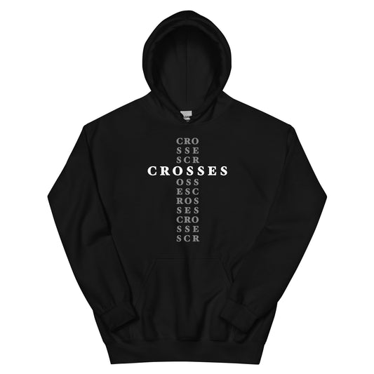 Crosses Black Unisex Hoodie